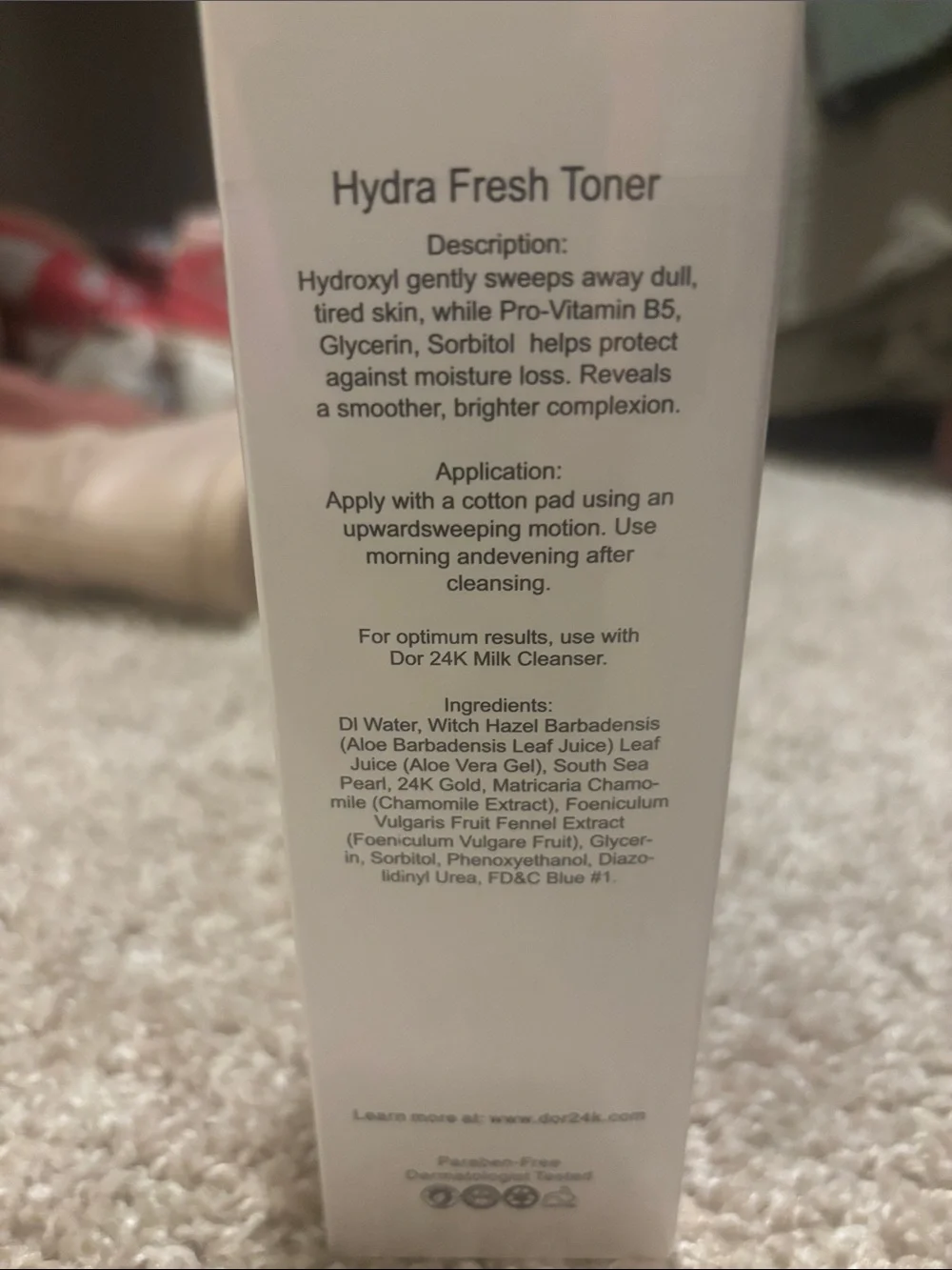 D'Or Skincare Hydra Fresh Toner - Teal and Gold